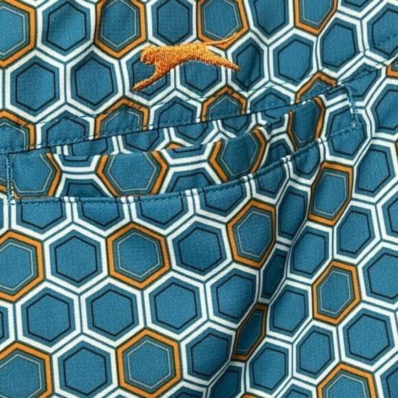 Slazenger Skort Aqua Retro Multicolor‎ Pattern Tennis Athletic Wear Size 14 - Picture 6 of 9